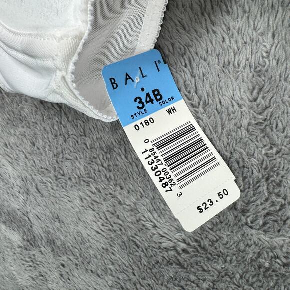 Bali Women's Flower Underwire Bra White NWT 34B Floral Comfortable - Picture 5 of 7